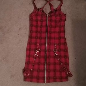 Jawbreaker red dress with skull pattern. Size M